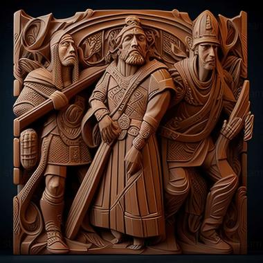 3D model Warrior Kings Battles game (STL)